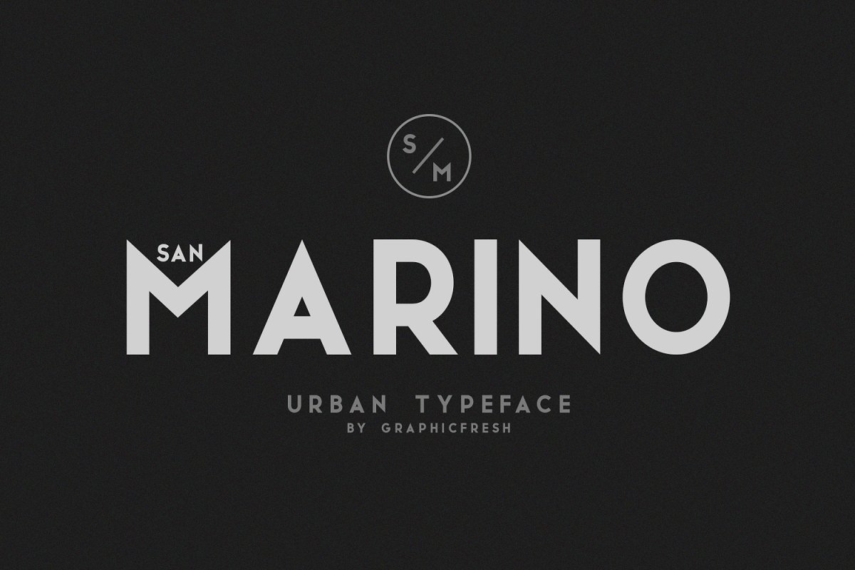 Przykład czcionki San Marino Italic